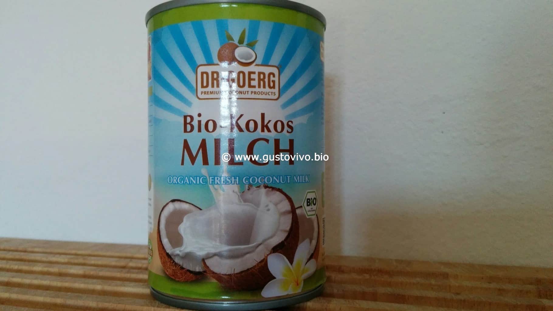 Latte di cocco in lattina bio